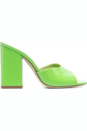 PARIS TEXAS Dames, Schoenen, Groen, Maat: 38 EU Leer