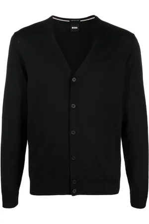 HUGO BOSS Heren, Truien, Zwart, Maat: XL Wol
