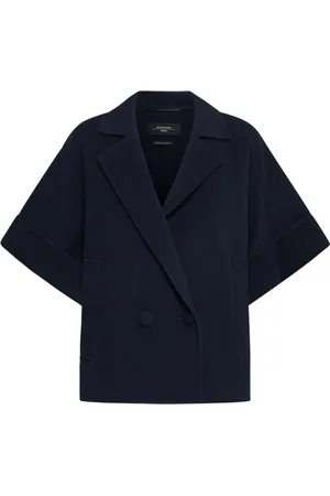 Max Mara Dames, Jassen, Blauw, Maat: M Wol
