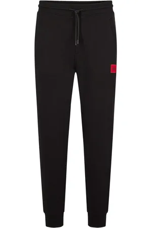 HUGO BOSS Heren, Broeken, Zwart, Maat: XL Katoen