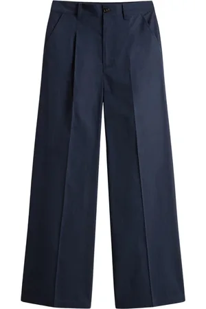 Woolrich Dames, Broeken, Blauw, Maat: W30 Katoen