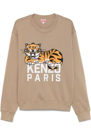Kenzo Heren, Sweatshirts & Hoodies, Bruin, Maat: L Katoen