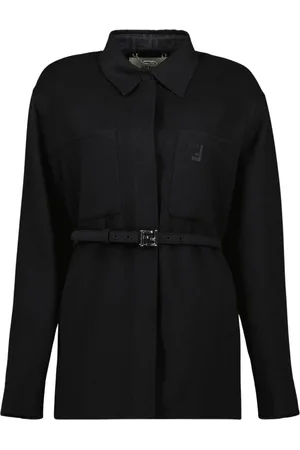 Fendi Dames, Jassen, Zwart, Maat: XS Wol