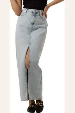 Calvin Klein Dames, Rokken, Blauw, Maat: W30 Denim