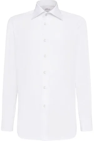 Kiton Heren, Overhemden, Wit, Maat: 3XL Katoen