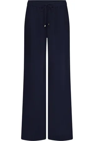 Fabienne Chapot Dames, Broeken, Blauw, Maat: XS Linnen
