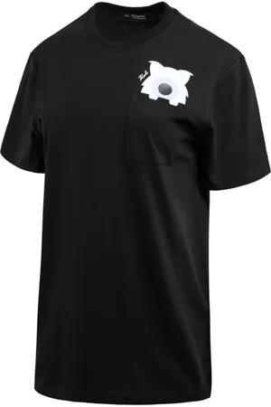 Karl Lagerfeld Dames, Tops, Zwart, Maat: L Katoen