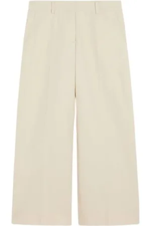 Max Mara Dames, Broeken, , Maat: L Linnen