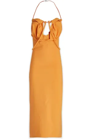 Jacquemus Dames, Jurken, Geel, Maat: 2XS