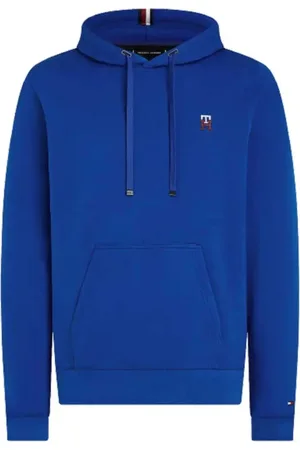 Tommy Hilfiger Heren, Sweatshirts & Hoodies, Blauw, Maat: 2XL Katoen
