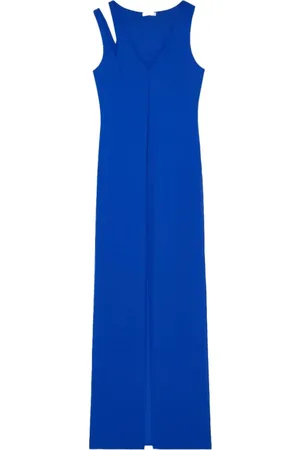 Patrizia Pepe Dames, Jurken, Blauw, Maat: M Jersey