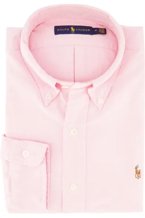 Ralph Lauren Heren, Overhemden, Roze, Maat: XL Katoen