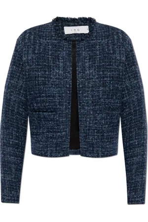 IRO Dames, Jassen, Blauw, Maat: XL Tweed