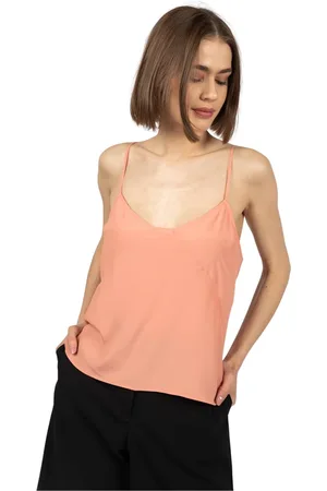 Patrizia Pepe Dames, Tops, Oranje, Maat: S Zijde