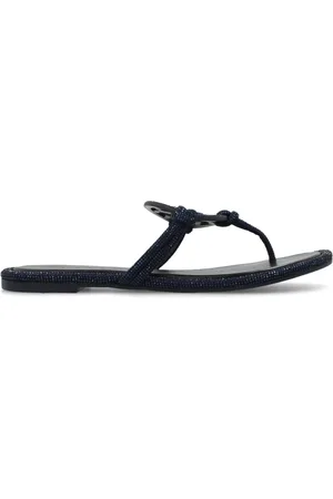 Tory Burch Dames, Schoenen, Blauw, Maat: 38 1/2 EU Leer
