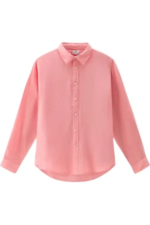 Woolrich Heren, Overhemden, Roze, Maat: XL Linnen