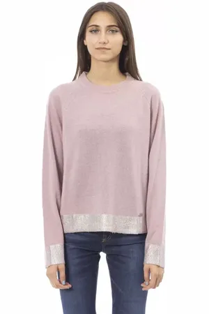 BALDININI Dames, Truien, Roze, Maat: M Wol