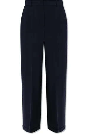 Kenzo Dames, Broeken, Blauw, Maat: M Wol