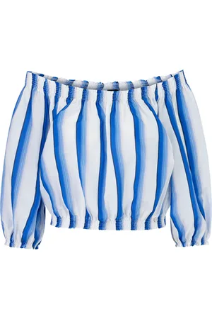 Marc Cain Dames, Blouses & Shirts, Blauw, Maat: M Katoen