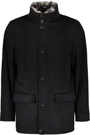 Paul & Shark Heren, Mantels, Zwart, Maat: L Viscose