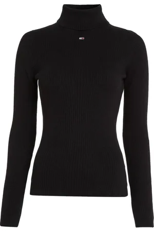 Tommy Hilfiger Dames, Truien, Zwart, Maat: L