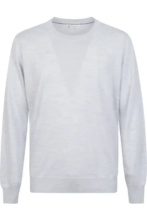 Brunello Cucinelli Heren, Sweatshirts & Hoodies, Grijs, Maat: 2XL Linnen
