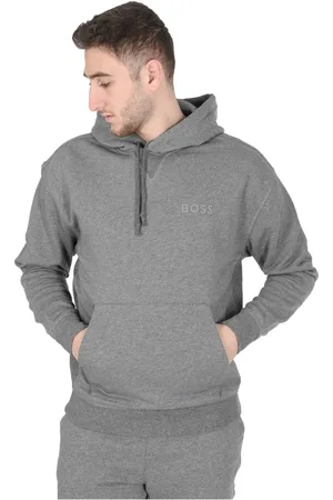 HUGO BOSS Heren, Sweatshirts & Hoodies, Grijs, Maat: XL Katoen