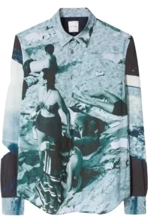 Paul Smith Heren, Overhemden, Blauw, Maat: L Katoen