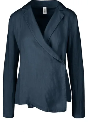 Bomboogie Dames, Jassen, Blauw, Maat: XS Linnen