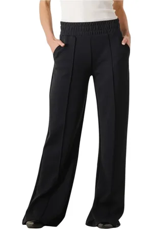 Aimée the Label Dames, Broeken, Zwart, Maat: XS Viscose