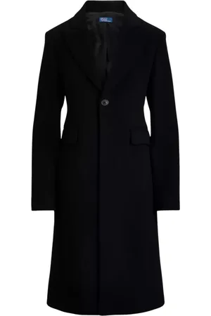 Ralph Lauren Dames, Mantels, Zwart, Maat: XS Wol