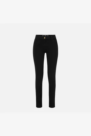 Elisabetta Franchi Dames, Broeken, Zwart, Maat: W28 Katoen