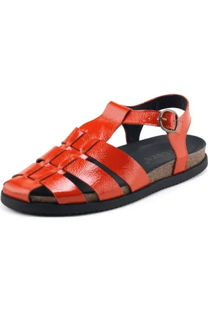 Nature Dames, Schoenen, Oranje, Maat: 36 EU Leer