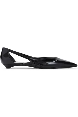 Prada Dames, Schoenen, Zwart, Maat: 36 EU Leer