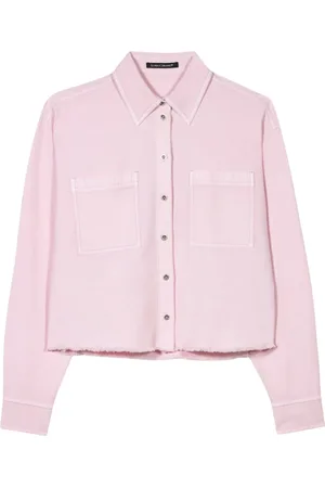 Luisa Cerano Dames, Blouses & Shirts, Roze, Maat: L Denim