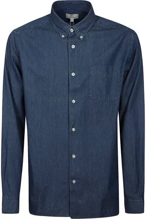 Woolrich Heren, Overhemden, Blauw, Maat: 2XL Katoen