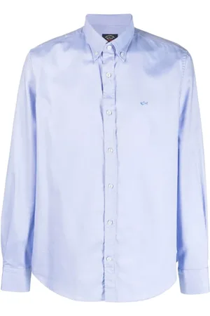 Paul & Shark Heren, Overhemden, Blauw, Maat: 4XL Katoen