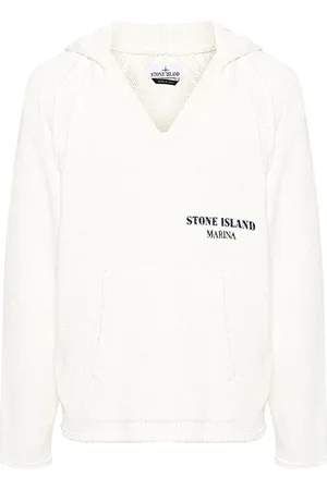 Stone Island Heren, Sweatshirts & Hoodies, Wit, Maat: M Katoen