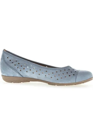 Gabor Dames, Schoenen, Blauw, Maat: 40 1/2 EU Leer