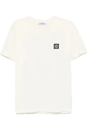 Stone Island Heren, Tops, Wit, Maat: XL Katoen