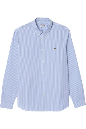 Lacoste Heren, Overhemden, Blauw, Maat: 2XL Katoen