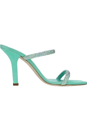 PARIS TEXAS Dames, Schoenen, Groen, Maat: 37 EU Leer