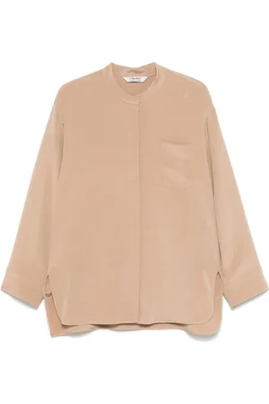 Max Mara Dames, Blouses & Shirts, Bruin, Maat: M