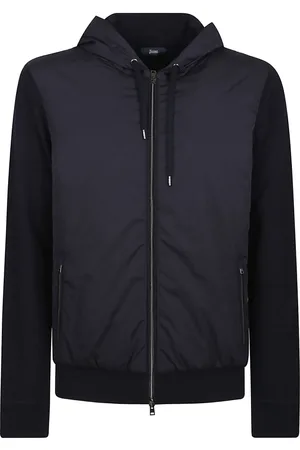 HERNO Heren, Sweatshirts & Hoodies, Blauw, Maat: M Katoen