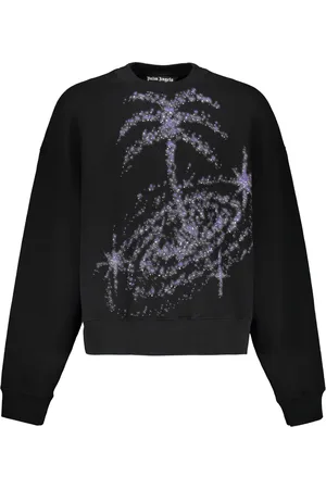 Palm Angels Heren, Sweatshirts & Hoodies, Zwart, Maat: XL Katoen