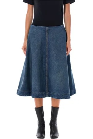 Khaite Dames, Rokken, Blauw, Maat: W26 Katoen
