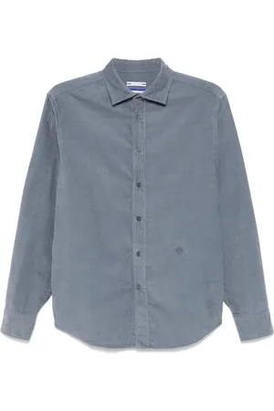 Jacob Cohen Heren, Overhemden, Blauw, Maat: 2XL Katoen
