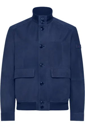 Peuterey Heren, Jassen, Blauw, Maat: M Suède