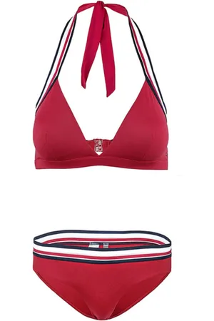Tommy Hilfiger Dames, Badkleding, Rood, Maat: XS