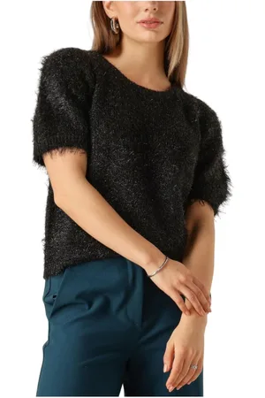 ANOTHER LABEL Dames, Truien, Zwart, Maat: L
